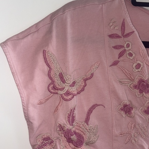 JOHNNY WAS Paneled Knit Tee-Rosalyn in size M - Picture 5 of 8